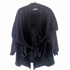 Ugg Orla Open Front Lounge Jacket in Black, Size‎ M